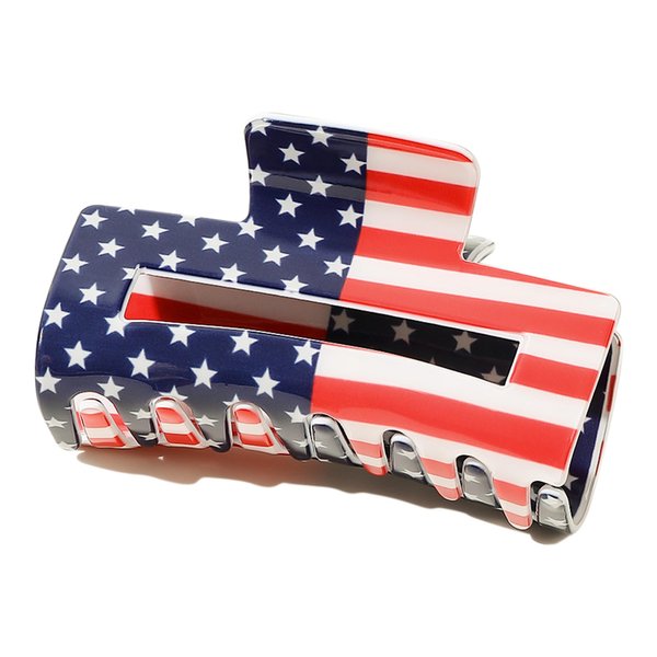 Red White Blue Patriotic Hair Claw Clip for Independence Day, American Flag Hair Clip Patriotic Hair Accessory for Women, 4th of July Hair Claw Clip Patriotic Independence Day Accessory