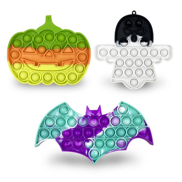 Jofan 3 Pack Halloween Fidget Sensory Pop Toys Packs for Kids Girls Boys Halloween Party Favors Halloween Treat Bags Gifts Stress Relief
