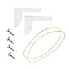COMPAC HOME Compac’s Stabilizers T Bumpers, Lock Place, Keeps Children, Elderly, Disabled Safe from Slipping Off Shaking, Moving or Wobbly Toilet Seat (1 Set), White, 1 Count (Pack of 1)