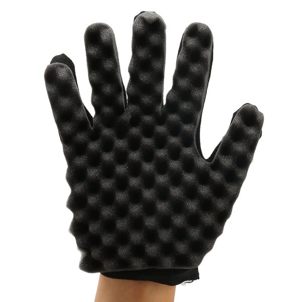 Hair Sponge Gloves, Curly Sponge Gloves, Hair Sponge Hair Sponge Barber Sponge Hair Sponge, Hair Curling Sponge Gloves for Barbers Hair Brush Sponges