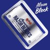 American Razor Blades Alum Block Aftershave Solution for Shaving Razor Burn Relief in Plastic Case 3.53 oz. 100gr.