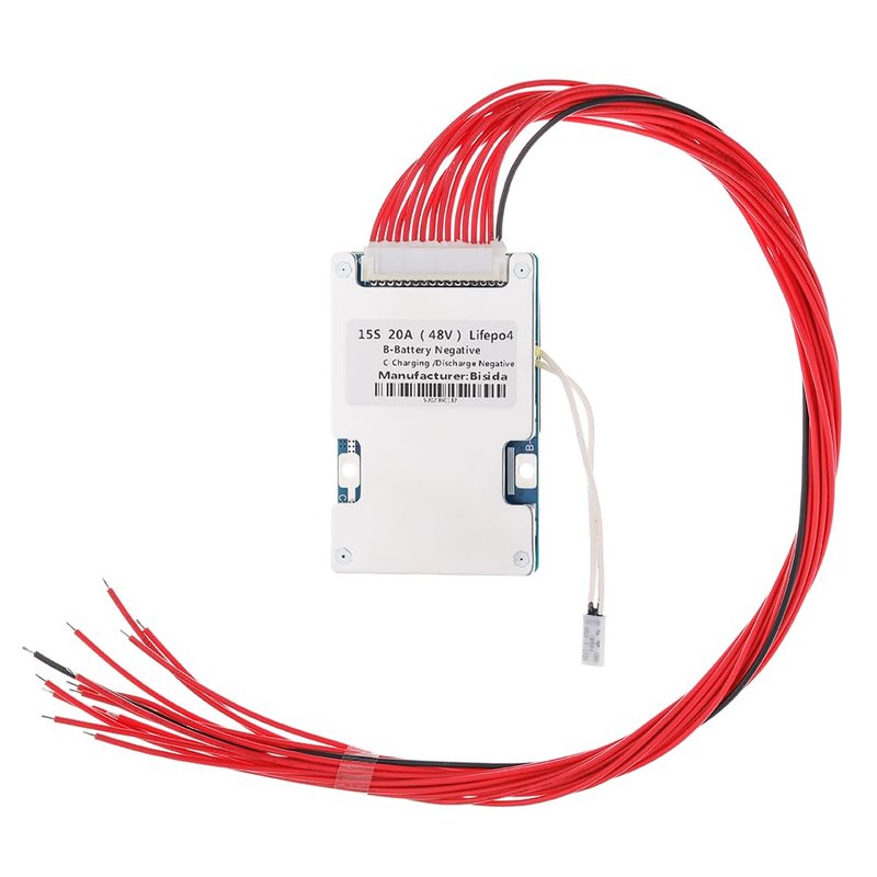 Bisida 15S BMS 48V 20A Lifepo4 Battery Management System PCB Protection ...