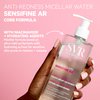 SVR Sensifine AR Micellar Water - Niacinamide. Soothing, Redness Relief Face Cleanser & Makeup Remover for Face, Eyes, Lips. Gentle, No-Rinse Cleanser for Sensitive, Reactive Skin, 13.5 fl.oz.