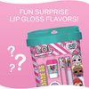 Taste Beauty L.O.L. Surprise! Sweet Lip Beauty Set, Mystery-Flavored Lip Gloss Set with Sticker, 4-Piece Set