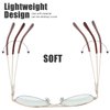 The Fresh Blue Light Blocking Glasses Aviator Frame Anti Blue Ray Computer Game Glasses for Teens Men Women (BAV301 Gold)