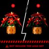 BRIKSMAX Light Kit for Lego Poinsettia -Innovative Led Lighting Compatible with Lego Icons 10370- Not Included Lego Set