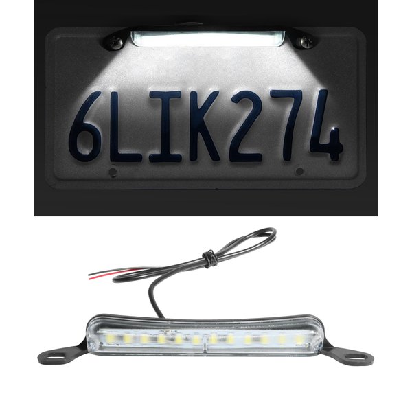 RACOONA License Plate Light,Tag Lights for License Plate,Car Accessories Universal LED License Plate Light,Waterproof Led Tail Light Backup Light,Extremely Bright Assembly