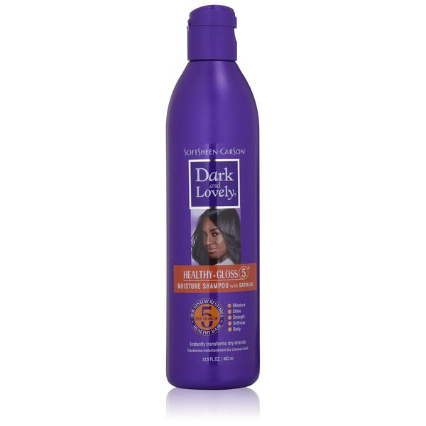 SoftSheen-Carson Dark and Lovely Healthy-Gloss 5 Moisture Shampoo with Satin Oil, 13.5 fl oz