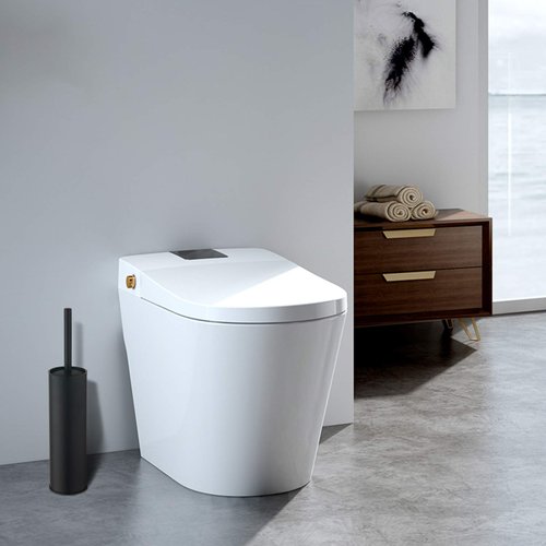 BGL Toilet Brush and Holder,Stainless Steel Toilet Brushes for Bathroom with Holder, Toilet Bowl Brush and Holder,2 Cleaner Brush Heads