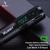 Mummy Tattoo Rotary Battery Pen Tattoo Cartridge Machine Rotary Pen with 1800mAh Power Coreless Motor Digital LED Display Tattoo Equipment Supply(black)