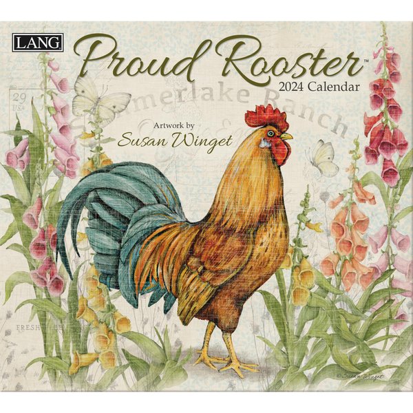LANG Proud Rooster 2024 Wall Calendar (24991001936)