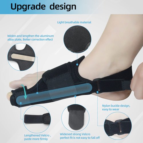 1 Pair Bunion Corrector for Women & Men, Night Bunion Splint, Big Toe Straightener, Bunion Brace for Bunion Pain Relief