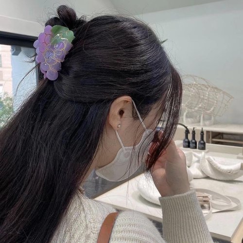 Grape Hair Clip,Acetate Claw Clips,Hair Clips for Women,Purple