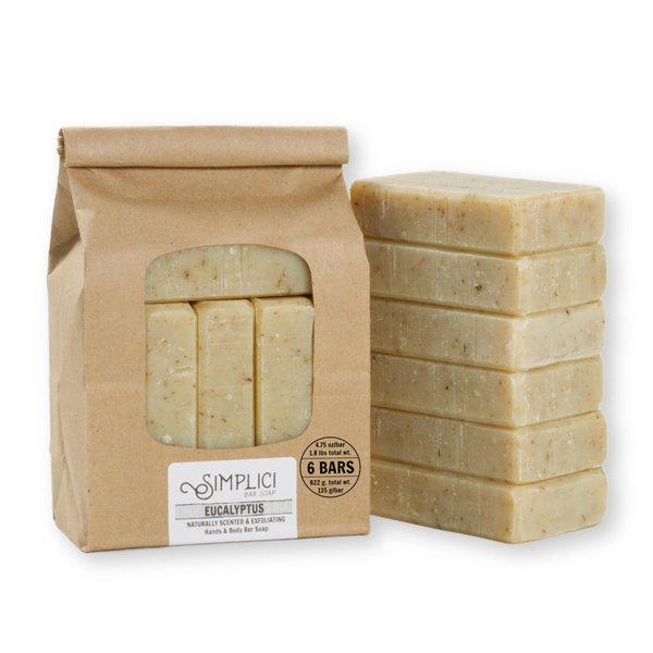 Simplici Eucalyptus & Thyme Bar Soap Value Bag (6 Count)