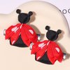 Cute Hair Clips for Girls Ladybug Hair Clip Summer Hair Clips Red Hair Barrettes Non-slip Hairpin Grosgrain Ribbon Hair Pins Insect Hairgrip Back to School Hair Accessories for Hair Decoration 2Pcs