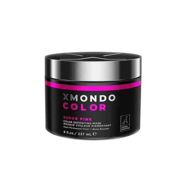 XMONDO Hair Color Super Pink Hair Healing Semi Permanent Color | Vegan Formula with Hyaluronic Acid to Retain Moisture, Vegetable Proteins to Revitalize, and Bond Boosting Technology, 8 Fl Oz 1-Pack