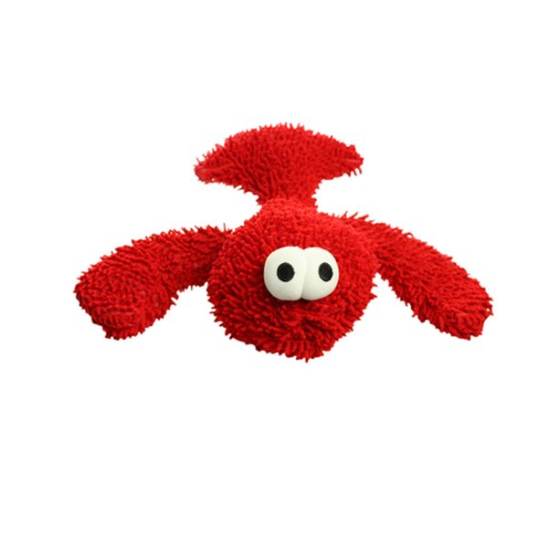 MIGHTY- Microfiber Ball Lobster – Made with Squeaker Balls and Minimal Stuffing. Strong & Tough. Interactive Play Dog Toy. Machine Washable & Floats.