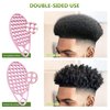 KOUPA Magic Silicone Curly Hair Brush, One Piece Twist Curl Comb for Afro Curls, Washable Hair Tool for Men Women, Pink, 2 Pieces