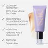 Saie Sunvisor Mini Broad Spectrum Sunscreen Moisturizer with SPF 35 - Hydrating Face Moisturizer & Sunscreen with 100% Mineral Zinc Oxide - Sheer Golden Pearl for a Radiant Glowy Finish (0.5 fl oz)