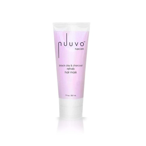 Nuuvo Haircare Black Clay & Charcoal Rehab Hair Mask – 7 oz, Deep Conditioning Hair Mask Treatment with Aloe Vera, Repairs Damage Hair, Restores Moisture & Shine, All Hair Types, Color Safe