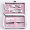 YWQ 3 Pack 7Pcs Manicure Set,Cute and Surprisingly Sturdy Stainless Steel Nail Clipper Set with case, Great Gifts Personal Pedicure Kit for Women Men Girls Travel, Pink Blue Green