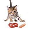 Glaciart One Catnip Chew Toys for Cats & Kittens - Bread Stick & Pretzel Shapes - Fun & Cute Catnip Toys for Cats, Kitten and Cat Kicker Toy, Indoor Cat Teething Chew, Biting - Pet Cat Birthday Gift