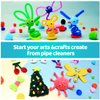 Iooleem 1000pcs Christmas Green Pipe Cleaners, Chenille Stems, Pipe Cleaners for Crafts, Pipe Cleaner Crafts, Art and Craft Suppl.