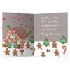 Tree-Free Greetings Holiday Greeting Cards, Gingerbread Merry Christmas, Vintage Brown Recycled Paper, Boxed Note Card Set, 10-Pack (HB93303)