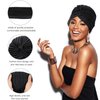 16 Pieces Stretch Turban Headwrap Polyester Cap India Turban Head Bennie Cover Twisted Pleated Head Wrap Headwear for Women Girls, 16 Colors