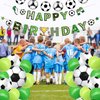 Soccer Birthday Party Decorations Soccer Happy Birthday Banner Soccer Balloons For Men’s Boy’s Soccer Birthday Party Sports Theme Party Football Theme Party Supplies