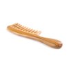 Hair Comb for Curly Hair - Breezelike Wide Tooth Wooden Detangling Comb - 8" Big Size No Static Natural Sandalwood Comb for Women and Men