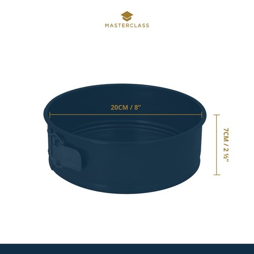 Kitchen Craft Master Class Non-Stick 20cm/8" Springform Round Cake Pan Tin KCMCHB19
