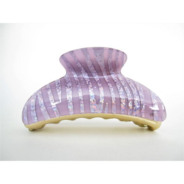 Generic Art deco purple and multi color glitter sparkle hair claw clip for thick hair