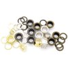 CRAFTMEMORE 3/16" (5MM) Hole Size 100 Sets Gold Metal Grommets Eyelets with Washers for Bead Cores, Clothes, Leather, Canvas (Gold)