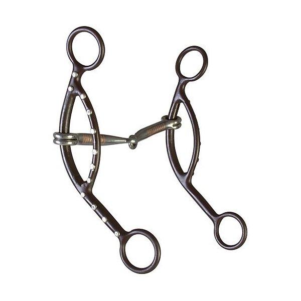 Aime Imports Westen at Dot Snaffle Long Sliding Gag Bit