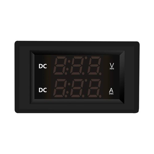 Digital Display Voltage and Ammeter 0.39" LED Voltage Current Display DC 4.5-100V Multimeter Panel Ammeter 0-50A Amp Volt Meter Amperage Monitor Gauge with 50A/75mV Shunt for Automotive Motor Battery