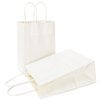 AZOWA Gift Bags Mini Kraft Paper Bags With Handles(White, 25 Pcs)