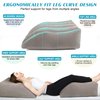 BLABOK Wedge Pillow for Sleeping - Inflatable Leg Elevation Pillow for Swelling,Circulation,Leg & Back Pain Relief,Leg Support Polyvinyl Chloride Pillow for After Aurgery,Hip,Foot,Ankle Recovery