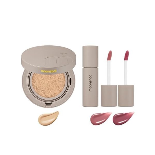 Moonshot KOREA Foundation Lip Stain Set (23N+02 Wormhole Mystery+05 Space Rose)