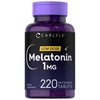 Carlyle Melatonin 1 mg | 220 Fast Dissolve Tablets | Low Dose | Vegetarian, Non-GMO, Gluten Free