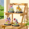 Dookok Flower Bouquet Building Set, Artificial Flowers Micro Building Set for Home Decoration, 548 Pieces Bee and Flower Bouquet Building Toys for Adult Kids Gift