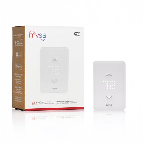 Mysa Smart Thermostat LITE for Electric Baseboard Heaters 240V | DIY Install | Use w/HomeKit, Alexa, Google Home | Wi-Fi Programmable | Remote Control with Free App