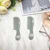 Mini Wide Tooth Comb,Small Travel Purse Comb Hair Detangling Comb Brush for Curlies Portable Care Handgrip Comb Shower Comb Travel Combs Pocket Comb Styling Comb for Men Women (Gray)