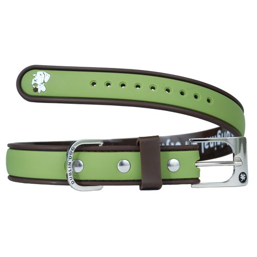 Dublin Dog Company Dublin Dog Waterproof Dog Collar, Small 9 inches - 14 inches, Olive Brown