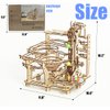 Wooden Marble Run 3D Puzzle - Wood Crafts Mechanical Marble Run Assembly Building Model Kits - Wooden Puzzle DIY Brain Teaser Puzzles - Christmas Birthday Gifts for Adults & Teens Boys Girls