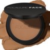 FOCALLURE Flawless Pressed Powder, Control Shine & Smooth Complexion, Pressed Setting Powder Foundation Makeup, Portable Face Powder Compact, Long-Lasting Matte Finish, Almond