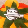 Frcolor Artificial Big Rose Flower Hairpin Hair Clips Flower Brooch for Women Party (Orange)