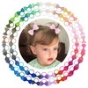 CÉLLOT Baby Hair Ties with Bows 60pcs Small 2 inch Baby Hair Bows Durable Hand Sewed Rubber Bands Ponytail Holders Toddler Hair Accessories for Baby Girls Infants Toddlers Gifts in Pairs