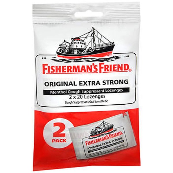Fisherman's Friend Original Extra Strong Menthol Cough Suppressant Lozenges - 40 ct, Pack of 3