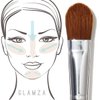 Glamza Phoera Foundation Set with Makeup Brush - Matte Cream Foundation Kit with 106 (Warm Sun) Shade & Applicator - Full Coverage Concealer - 24hr Oil Control - 30ml